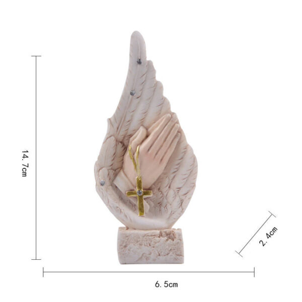 KOMI Home Decorations Garden Statues Wholesale Resin Religious Angels Figurine Table Pillar Standing Ornaments