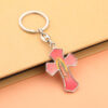 European and American Cross-border E-commerce Factory Wholesale Religious Metal Cross Key Chain Bag Pendant