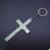 Luminous Cross Keychain Religious Jewelry Jesus Plastic Luminous Cross