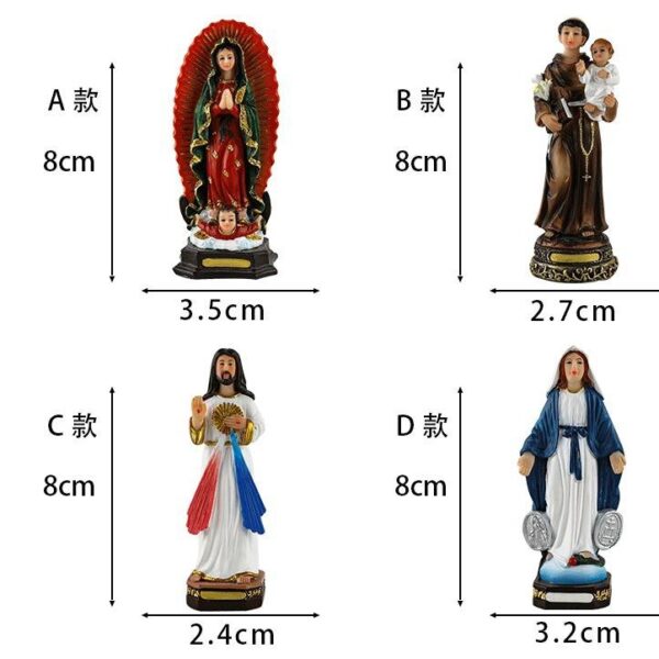 Hb258025f61954b9b92b44329c721ef31F KOMI New Manger Madonna Figure Easter Decoration European-style Scene Decoration Religious Nativity Decoration