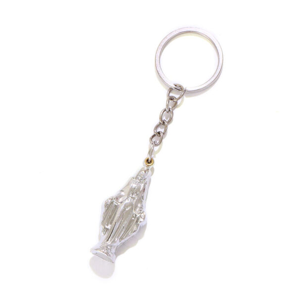 Wholesale Blessed Virgin Mary Christian Split Keyring Metal Acrylic Picture Jesus Keychain