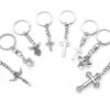 Foreign Trade E-commerce Source Angel Cross Keychain Religious Jewelry Pendant Ring Jewelry Gift
