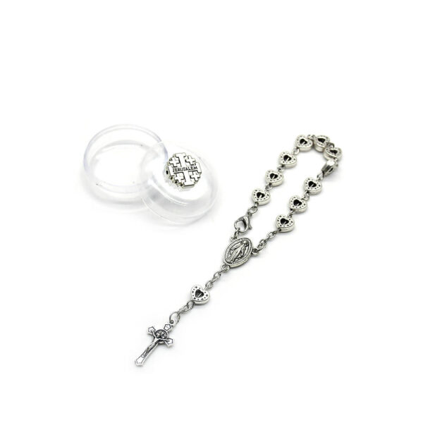 KOMI JERUSALEM 11 Prayer Beads White Pearl Flower Bracelet Ornament Jewelry