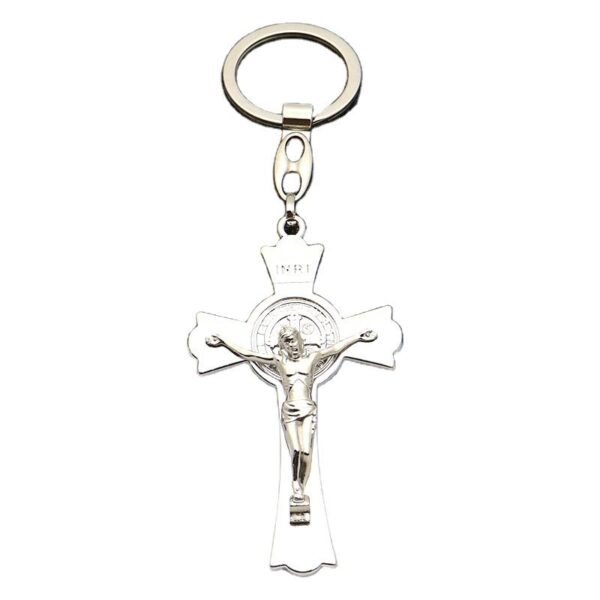 Religion Gifts Catholic Cross Keychain Jesus Cross Keyring Crucifix Keychain Men's and Women's Jewelry Christianity