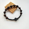 KOMI New Black Cross Wooden Stretch Beaded Bracelet Religious Accessories