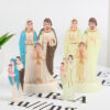 Hc1331a3fc7cd42a997ff4542cab07c5cp Religious Figures Living Room Decoration Plastic Crafts Ornaments Colorful Family of Three Prayers and Beliefs Ornaments