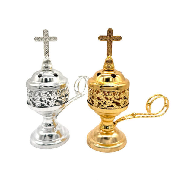 Komi Household Small Metal Incense burner Indoor Sandalwood Charcoal Small burner Incense burner Decorative Ornaments Wholesale