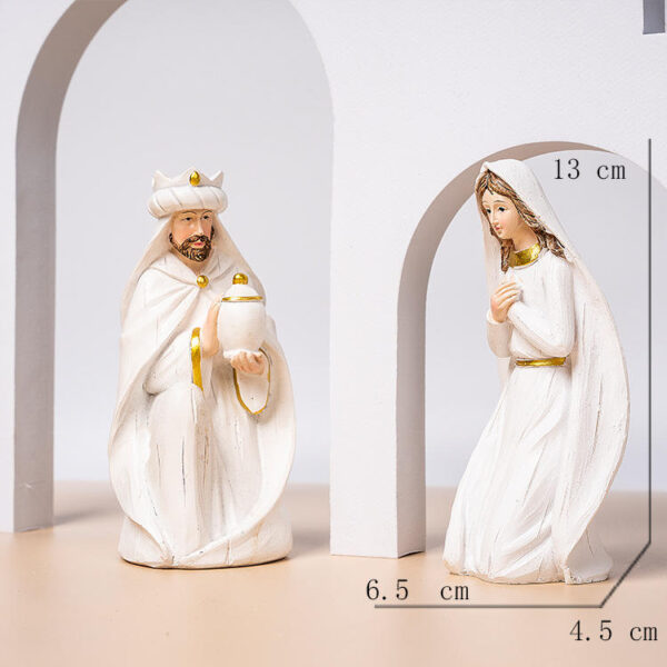 Hc407dbbf92ae434184a8c76d1d60180b3 Komi Christmas Manger Group Decoration Soft Decoration Porch Home Window Decoration Resin Crafts