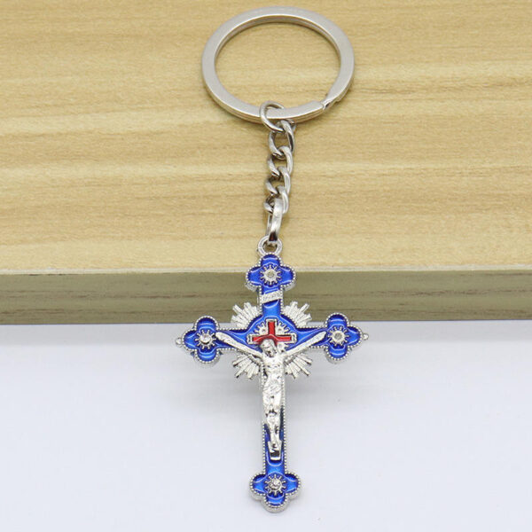 Hc64841a6f5fe49ae83d860588e333c2ft Catholic Christianity Jesus Cross Necklace Jewelry Pendant Keychain Accessories Jewelry