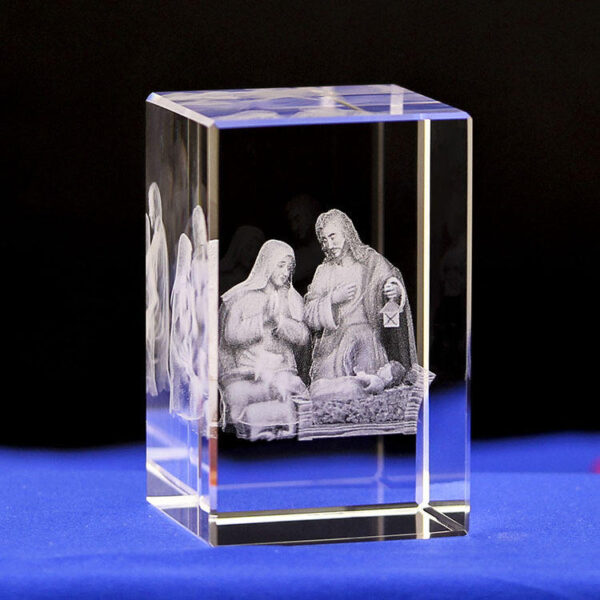 Hc6918a34a64d483cb30694bff6edd442I Creative 3D Crystal Carving Jesus Cross Transparent Crystal Crafts Home Crystal Ornaments 5*5*8cm Factory Wholesale