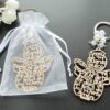 KOMI Hot Baptism Key Chain Wooden Brand Key Chain Baptism Religious Key Chain