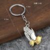 Personalized Christian Jesus Prayer Gesture Creative Pendant Necklace Bag Charm Decoration Keychain Accessory
