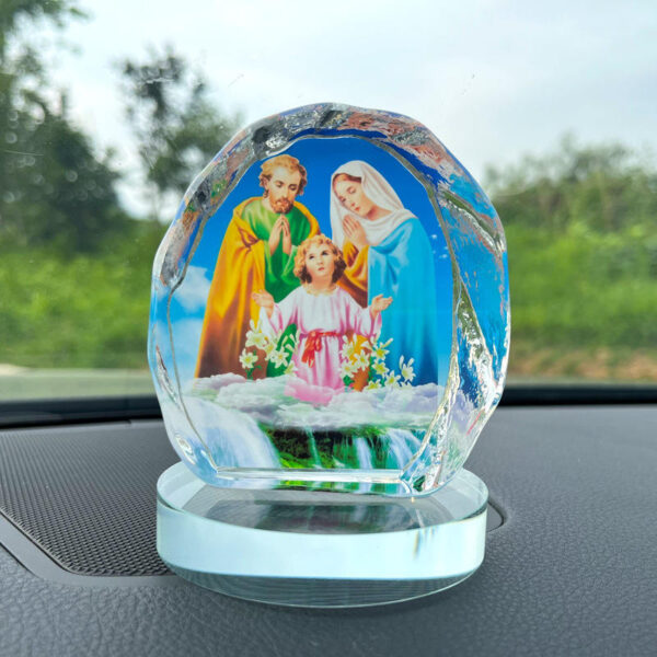 Komi Christmas Home Wooden Crafts Door Plate Circular logo Christmas Creative Decoration Plate Home