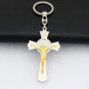 Religion Gifts Catholic Cross Keychain Jesus Cross Keyring Crucifix Keychain Men's and Women's Jewelry Christianity