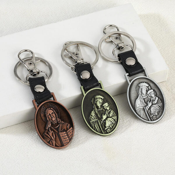 KOMI Orthodox PU Car Pendant Keychain Accessory Religious Pendant