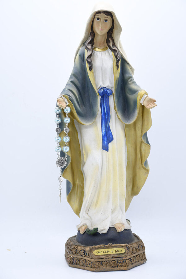 Komi Rosary Bracelets Cross Metal St. Benedict Beads and Glass Pearl Beads Bracelet Car Hanging Hand String for Women