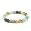 KOMI Natural Gemstone Bracelets Turquoise Crystal Moonstone Obsidian Tiger Eye Stone Lapis Lazio Elastic Beaded Bracelet Gift