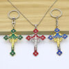 Hot Sale Metal Cross Jewelry Accessories Necklace Pendant Keychain Jewelry Ornament Factory Wholesale