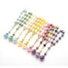 Komi Wholesale Mixed Colorful Designs Five Star Glass Ball Pendant Wedding Prayer Pearl Rosary Bracelet