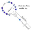 Hd257609dd75f46f784f6273031d4a92cF Komi Fatima Crystal Rosary Bracelet Cross Pendant Religious Catholicism Gift Prayer Beads Rosaries Bracelet