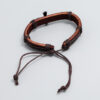 Hd2afe32b1d814a7cb853658fd58ce1e5N KOMI Handwoven Cowhide Bracelet Simple Pull Adjustable Vintage Leather Cross Bracelet