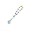 Komi Wholesale Mixed Colorful Designs Five Star Glass Ball Pendant Wedding Prayer Pearl Rosary Bracelet