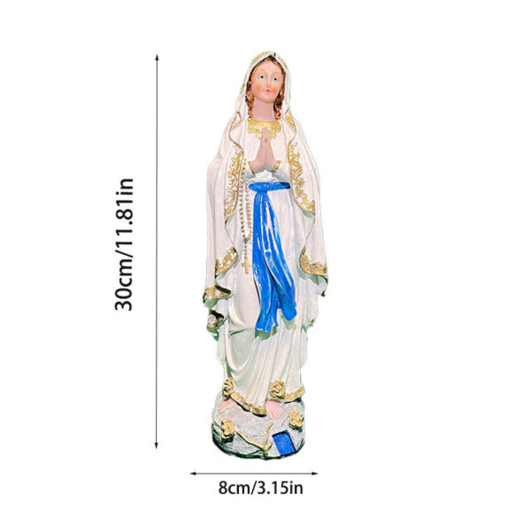 KOMI Jesus Religion of the Lourdes Virgin Mary Christmas Festival Decorations Resin Crafts Sculpture Decoration