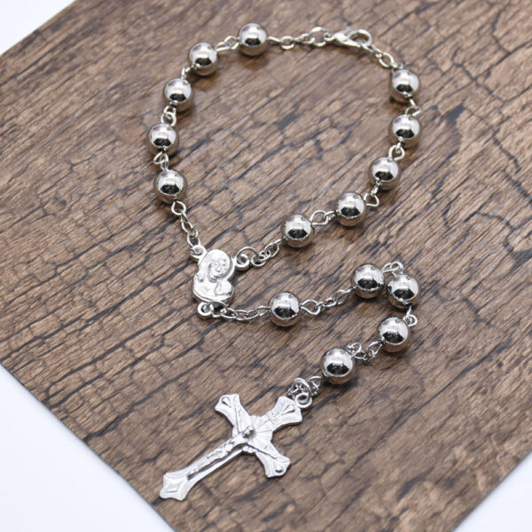 Komi Handmade Religious Jewelry Rosary Bracelet Metal Round Shaped Alloy Beads Prayer Bracelets