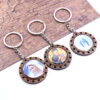 Komi Customized Religious Catholic High Quality Wooden Photo Keyrings Jesus Icon Image Keychain