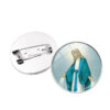 KOMI Virgin Mary Medal Brooch Badge Religious Fashion Accessories Silver Personality Clothes Brooch Pins Souvenirs Gifts