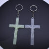 Luminous Cross Keychain Religious Jewelry Jesus Plastic Luminous Cross