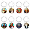 Hddbbf13af9464d9382ad73a5d2e89f117 Notre Dame Jesus Time Gemstone Keychain Pendant Creative Small Gift Religious Jewelry Metal Keyring
