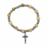 Komi Wholesales Religious Belief Metal Cross Pendant Charm Beads Jewely Prayer Rosary Bracelets
