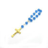 Hded9bf8e88e54374b7795342cc5ab0018 Komi Wholesale Colorful 6mm Glass Beads Cross Rosay Bracelet Religious Prayer Bracelet Safe Car Accessories Pendant