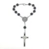 He10403b26ace442a83c2e4e6d9fc7f066 KOMI New Hot Sale Glass Imitation Pearl Rosary Bracelet Drop Oil Cross Beaded Bracelet