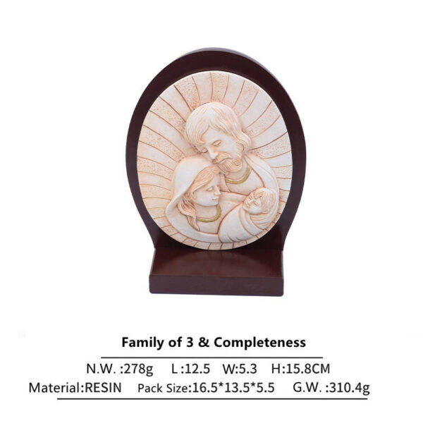 KOMI Creative Resin Crafts Holy Relics Baptism Portrait Statues Desk Ornaments Religious Polyresin Home Decorations