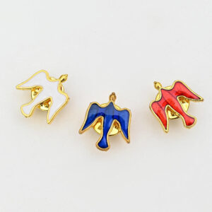 KOMI Exquisite Light Body Pigeon Cross Brooch Clothing Accessories Gift Badge