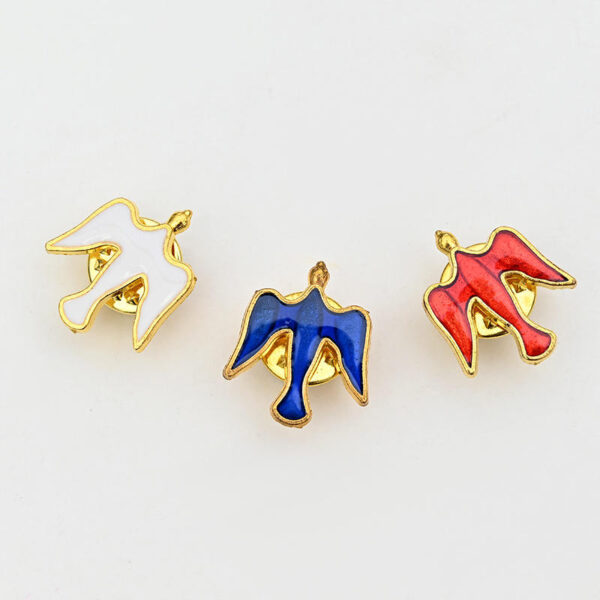 KOMI Exquisite Light Body Pigeon Cross Brooch Clothing Accessories Gift Badge