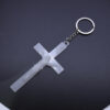 Luminous Cross Keychain Religious Jewelry Jesus Plastic Luminous Cross