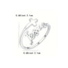 He717848cf38c4207894325b3fc279fccS KOMI Silver Cross Rings for Women Simple Cross Letters Jesus Opening Rings Silver Adjustable Womens Ring for Birthday Party Gift