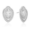 Hf32087a9b9e141bba6aedfeae4f83aa3P KOMI Gold CZ Virgin Mary Stud Earrings for Women Trendy 14K Gold Plated Cubic Zirconia Shield Madonna Earrings Studs for Women