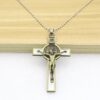 KOMI Saint Benedict Jesus Cross Pendant Necklace Keychain Jewelry Accessories Business Crafts Gifts Religious Promotion