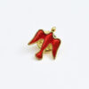 KOMI Exquisite Light Body Pigeon Cross Brooch Clothing Accessories Gift Badge