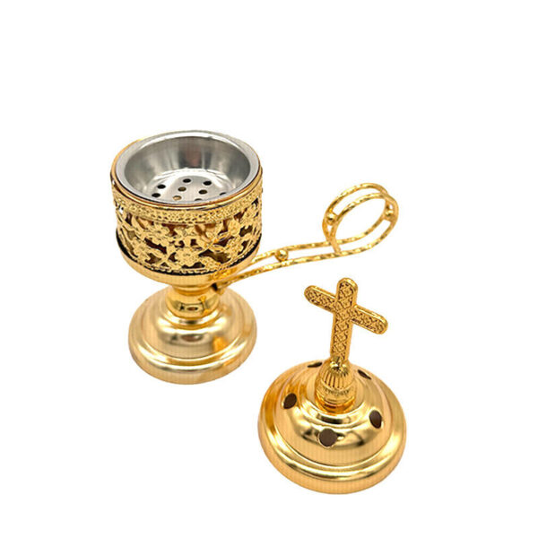 Komi Household Small Metal Incense burner Indoor Sandalwood Charcoal Small burner Incense burner Decorative Ornaments Wholesale