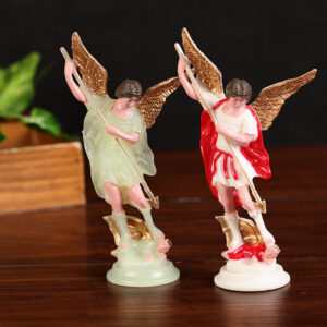 Factory Direct Sales Wholesale Hot Western Figure Ornament Standing Posture Model Luminous Handicraft Plastic Resin Ornament