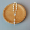 Komi Wholesale Religious Pearl Rosary Carved Alloy Guadalupe Our Lady Medal Center Cross Pendant Rose Bracelet Religious Jewelry