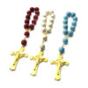 Hf97b92f848bf4ef0bb3f33810eb0d8e1Z Komi Religious Turquoise Ornaments Catholic Gift Cross Rosary Car Pendant Bead Prayer Bracelet