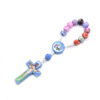 a04781caca31e965d1cef6e45c047837_H50f72e12f1ed429dadec9b320da05f5ec_avif=close&webp=close KOMI Handmade Cross Pendant Woven Colorful Polymer Clay Beads Rosary Necklace Bracelet for Boys Girls for Children's Prayer