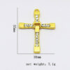 2024 Dreamwork Rhinestones Cross Pendants Necklace Keychains in Gold/Silver Plated Cross Charms for Jewelry DIY Accessories Gift
