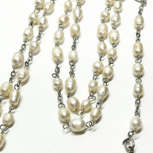 a363eabe99e2a0bd39fd4fa3b0dbd001_H79d9e47f9a3646bcb836a78fbcd75185V_avif=close&webp=close KOMI Natural Pearl Rosary Necklace Freshwater Pearl with Jesus Cross Pendant Choker Necklace for Women Girls Religious Gifts
